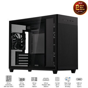 Vỏ máy tính - Case Asus Prime AP201 TG M-ATX