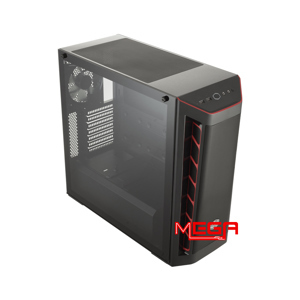 Vỏ máy tính - Case Cooler Master MasterBox MB511 TG Red Trim