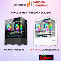 Vỏ máy tính Case EDRA ECS1303 Mặt kính cường lực (M-ATX/Mid Tower, Không Kèm Fan) Chính hãng