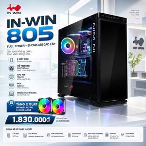 Vỏ máy tính - Case In-Win 805 Aluminium & Tempered Glass