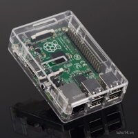 Vỏ máy tính Raspberry Pi B+ Raspberry PI B+ thế hệ thứ 3, hộp trong suốt bằng nhựa ABS