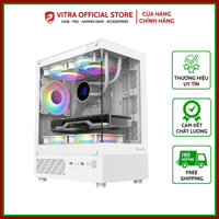 VỎ MÁY TÍNH VITRA ATLANTIS X6 LITE 3Fan RGB (M-ATX/TopRad240)