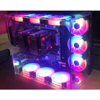 Vỏ máy tính  - VTT-V3- TRONG SUỐT và ĐEN (vỏ Case PC)