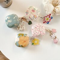 Vỏ Mềm Dòng Hoa Cho Samsung Galaxy Buds 2 Live FE-2PRO Vỏ Bảo Vệ Tai Nghe Chỉ Vỏ Mặt Dây Chuyền