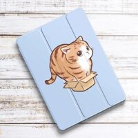 Vỏ mèo hoạt hình dễ thương cho iPad 13 inch Pro 2024 Vỏ da sang trọng có giá đỡ bút chì cho iPad Pro 12.9 Ốp lưng 2022