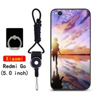 Vỏ Mới Cho Xiaomi Redmi Go TPU Cao Su Ốp Lưng Điện Thoại Nắp Lưng Vỏ Mềm Silica Gel Chống Sốc 360 Bảo Vệ Toàn Diện Vỏ giá Dây & Giá Đỡ Chiếc Nhẫn