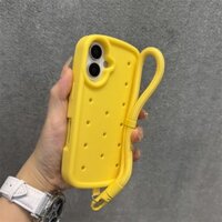 Vỏ mới Vỏ tản nhiệt lỗ sang trọng Vỏ mềm silicon dày và chống rơi Có dây buộc cho iPhone 16 15 14 13 12 Pro max iPhone 11 ốp lưng