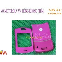 VỎ MOTOROLA V3i MÀU HỒNG KHÔNG PHÍM [FULL SƯỜN]