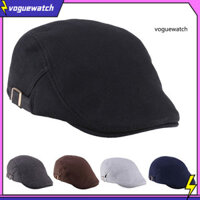 Vo Nam Nữ Mỏ Vịt Thời Trang Cổ Điển Beret Cabbie Cowboy Mũ Phẳng Golf Lái Xe
