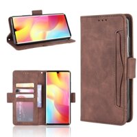 Vỏ nhiều khe cắm thẻ Xiaomi Mi Note 10 Lite Ví da PU Khóa từ tính Flip Cover Giá đỡ thẻ