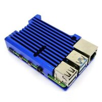 Vỏ Nhôm cho Raspberry Pi 4B - Màu Xanh Dương