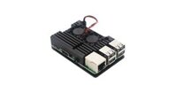 Vỏ Nhôm kèm 2 Quạt dành cho Raspberry Pi 3/3+ - Màu đen