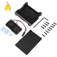 Vỏ Nhôm Làm Mát Hai Quạt Cho Raspberry Pi 4 Model B Raspberry Pi 4