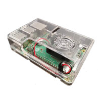 Vỏ nhựa trong suốt cho Raspberry Pi 3B/B+, có kèm quạt và nhôm tản nhiệt