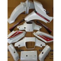 Vỏ nhựa xe dream màu trắng sữa