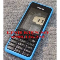 VỎ NOKIA 301 MÀU XANH