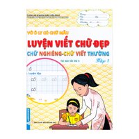 Vở Ô Ly Có Chữ Mẫu Luyện Viết Chữ Đẹp - Chữ Nghiêng - Chữ Viết Thường - Tập 1