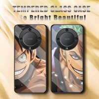 vỏ ốp điện thoại lưng HONOR X9a Magic 5 Lite Kính cứng chống va đập Phim hoạt hình anime One Piece 206