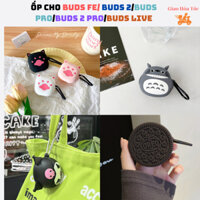 Vỏ Ốp Samsung Buds 2 Pro/Buds 2/Buds Live/Buds Pro Hình Bánh Oreo Totoro Kuromi