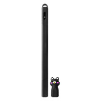 Vỏ Ốp silicon bọc bút dành cho Apple Pencil 2 Hình Mèo Carton- Hàng chính hãng - Màu đen
