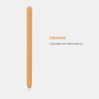 Vỏ Ốp Silicone Stoyobe cho Apple Pencil 2 - Nhiều màu sắc  - Hàng Nhập Khẩu - Orange
