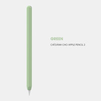Vỏ Ốp Silicone Stoyobe cho Apple Pencil 2 - Nhiều màu sắc  - Hàng Nhập Khẩu - Green