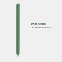 Vỏ Ốp Silicone Stoyobe cho Apple Pencil 2 - Nhiều màu sắc  - Hàng Nhập Khẩu - Dark Green