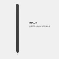 Vỏ Ốp Silicone Stoyobe cho Apple Pencil 2 - Nhiều màu sắc  - Hàng Nhập Khẩu - Black