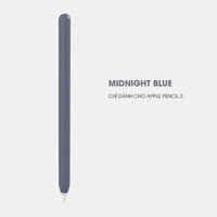 Vỏ Ốp Silicone Stoyobe cho Apple Pencil 2 - Nhiều màu sắc  - Hàng Nhập Khẩu - Midnight Blue