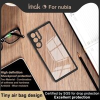 Vỏ PC cứng trong suốt Imak chính hãng ZTE Nubia Red Magic 9 Pro Plus 5G Vỏ chống sốc Red Magic9 Pro 5G Ốp điện thoại trong suốt viền TPU mềm có lỗ dây buộc