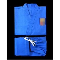 Võ phục quần áo vovinam vài kaki Dày kèm đai xanh từ 80cm đến 1m88