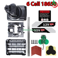 Vỏ pin Bosch 10.8V 18650 6 Cell Li-ion 3.7V nhận sạc zin (Không pin)
