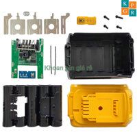Vỏ pin Dewalt 18V 10 cell 18650 Li-on 3.7V sạc adapter và sạc zin