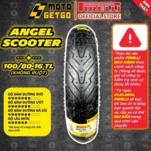 Vỏ Pirelli 100/80-16 Angel Scooter