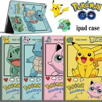 Vỏ Pokemon Pikachu cho Air 10.9 Pro 11 2019 IPad 10.2 Vỏ 7/8/9 Vỏ thế hệ thứ 9 cho năm 2018 9.7 5/6 Air 2/3 10.5 Mini 4 5 6