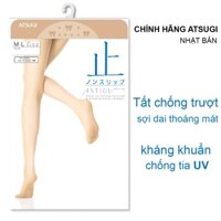 Vớ Quần tất Nhật Bản Astigu chống trượt bàn chân thon gọn sợi dai tất chính hãng ATSUGI nhãn xanh dương