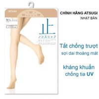 Vớ  Quần tất Nhật Bản Astigu chống trượt bàn chân sợi dai form đẹp chống nắng của ATSUGI nhãn xanh dương - Đen 480 - L-LL