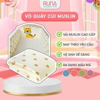Vỏ quây cũi Áo quây cũi cho bé áp hình thú Runa Kids (LƯU Ý CHỈ CÓ ÁO/VỎ QUÂY CŨI)
