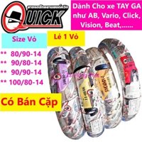 Vỏ QUICK Thái Cho XE TAY GA  Honda AB, Vario, Click, Vision, Beat, ...