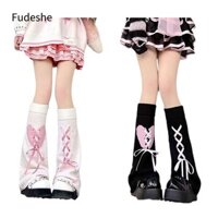 Vớ rời FUDESHE, Ấm áp chân bằng sợi Acrylic ấm áp, Tất bắp chân dây rút Kawaii
