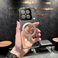 Vỏ sạc từ tính bảo vệ ống kính trong suốt nửa cho Xiaomi 14 Pro Mi14 Vỏ cứng siêu cứng
