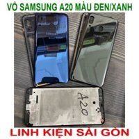 VỎ SAMSUNG A20 MÀU ĐEN/XANH