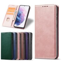 Vỏ Sang Trọng Cho Huawei P Smart Z S 2018 2019 2020 2021 Enjoy 7S 10S 10 Plus 20 SE Ốp Lưng Ví Lật Retro Kinh Doanh Mờ Khe Cắm Thẻ Da Đứng Vỏ Bảo Vệ