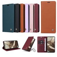 Vỏ Sang Trọng Cho Redmi Note 3 13 13C 13R Pro Plus Turbo 5G 4G Ví Lật Retro Kinh Doanh Da Khe Cắm Thẻ Đứng Bao Da