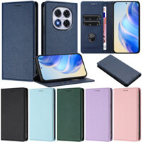 Vỏ Sang Trọng Cho Xiaomi 15 Pro 14T Pro Poco M6 Poco C65 Redmi 14C 13C Note 14 5G Note 14 Pro + 5G Ví Sách Litchi Mềm Da PU Flip Stand Cover