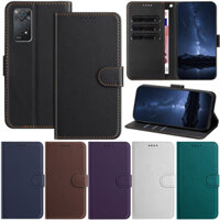 Vỏ Sang Trọng Cho Xiaomi Poco M7 Pro 5G Redmi Note 12S Note 11S 4G Note 10s Note 9 Note 8 Pro Note 10 Pro Max Note 9S Retro Slim Wallet Khe Cắm Thẻ Da Flip Stand Cover