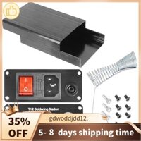 Vỏ sắt hàn cao cấp T12 Vỏ hợp kim nhôm sắt Trạm hàn Vỏ nhôm màu đen