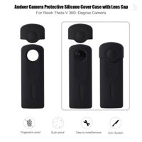 Vỏ silicon bảo vệ Camera Andoer có nắp ống kính cho máy ảnh Ricoh Theta V 360 độ