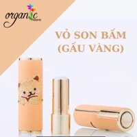 VỎ SON BẤM BỌC DA (GẤU VÀNG)