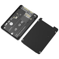 Vỏ SSD M.2 SATA SSD B KEY sang SATA3.0 2.5 inch Bộ chuyển đổi Vỏ nhôm 7mm Hộp đen cho 2230 2242 2260 2280 M2 SSD
